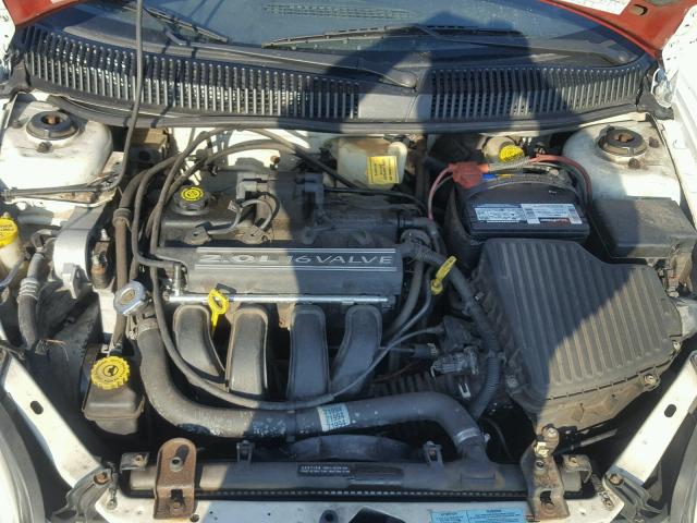 1P3ES46C7YD620633 - 2000 PLYMOUTH NEON BASE WHITE photo 7