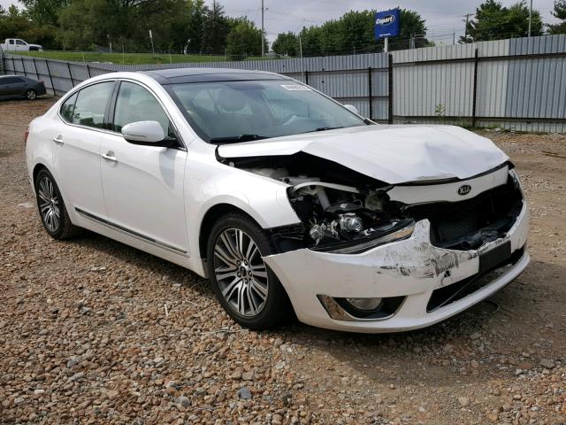 KNALN4D75E5151310 - 2014 KIA CADENZA PR WHITE photo 1