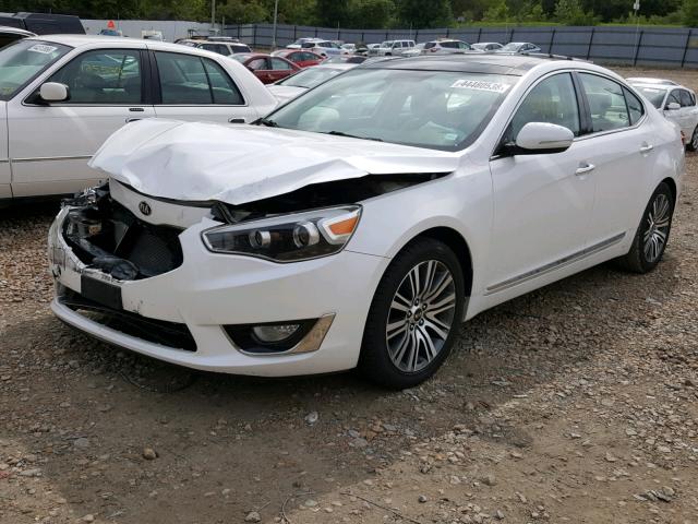 KNALN4D75E5151310 - 2014 KIA CADENZA PR WHITE photo 2