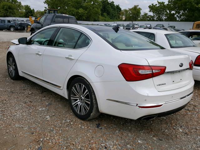 KNALN4D75E5151310 - 2014 KIA CADENZA PR WHITE photo 3