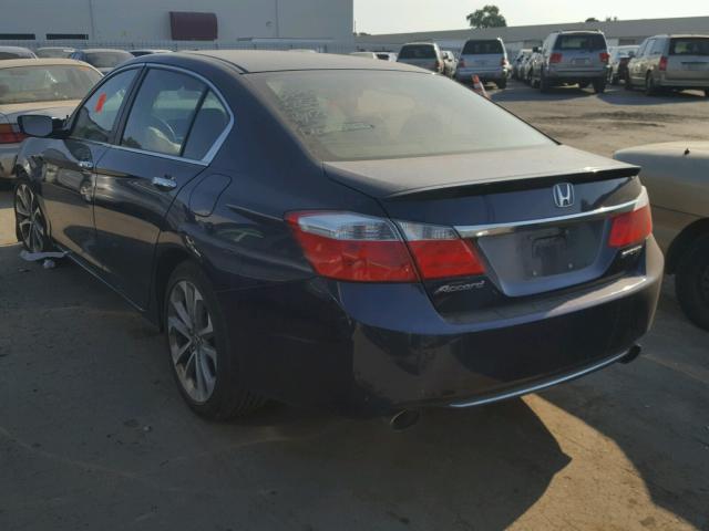 1HGCR2F52DA092733 - 2013 HONDA ACCORD SPO BLUE photo 3