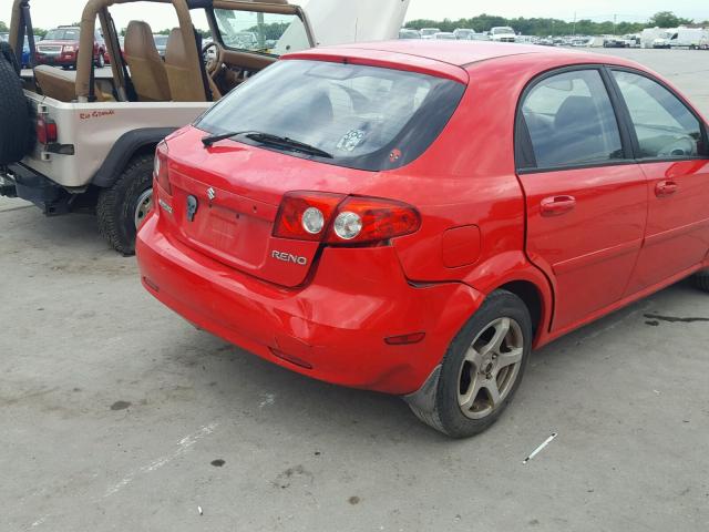 KL5JD66Z06K385001 - 2006 SUZUKI RENO RED photo 9