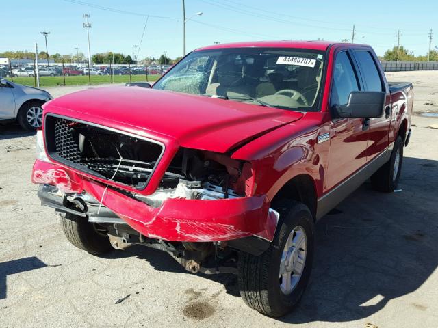 1FTRW14W24KD23986 - 2004 FORD F150 SUPER RED photo 2