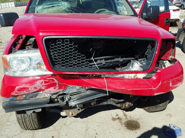 1FTRW14W24KD23986 - 2004 FORD F150 SUPER RED photo 9