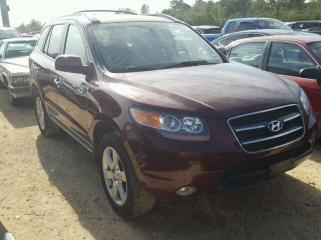 5NMSH13E87H099790 - 2007 HYUNDAI SANTA FE BURGUNDY photo 1