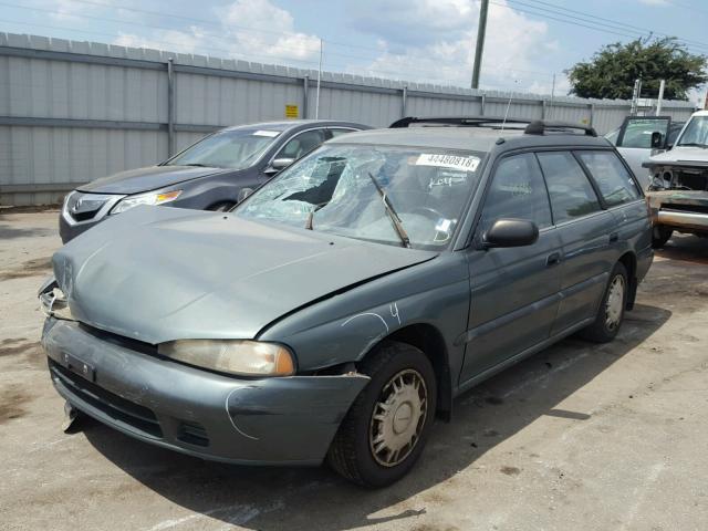 4S3BK6356S7353804 - 1995 SUBARU LEGACY L/O GREEN photo 2