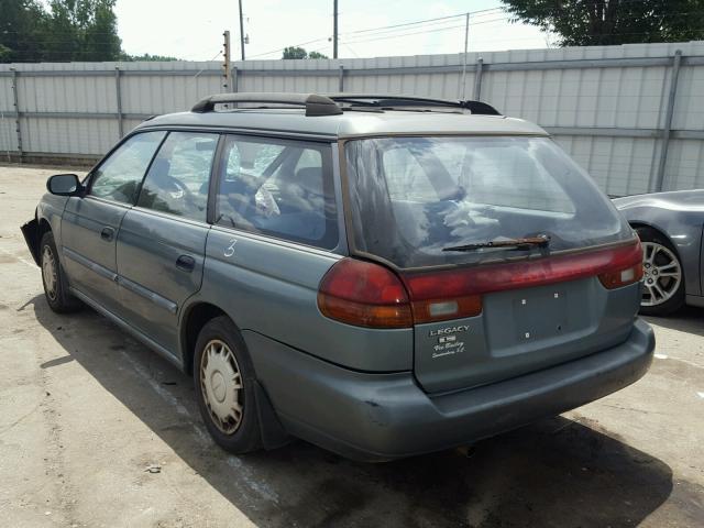 4S3BK6356S7353804 - 1995 SUBARU LEGACY L/O GREEN photo 3