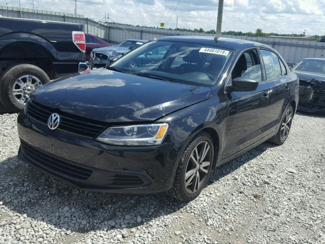 3VW1K7AJ1CM352890 - 2012 VOLKSWAGEN JETTA BASE Սև լուսանկար 2