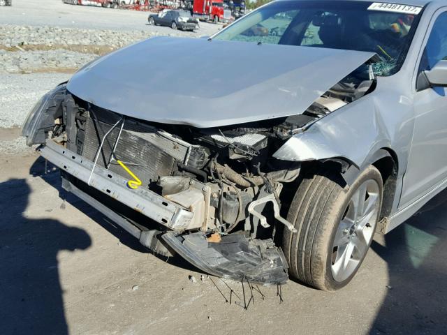 3FAHP0KC0AR427157 - 2010 FORD FUSION SILVER photo 9