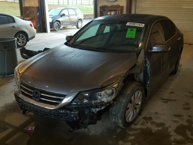 1HGCR3F86FA023627 - 2015 HONDA ACCORD EXL GRAY photo 2