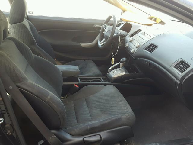 2HGFG1B86AH531474 - 2010 HONDA CIVIC EX BLACK photo 5