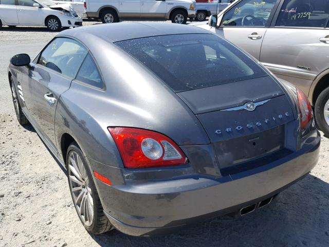 1C3AN69L45X034791 - 2005 CHRYSLER CROSSFIRE GRAY photo 3