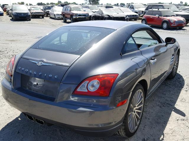 1C3AN69L45X034791 - 2005 CHRYSLER CROSSFIRE GRAY photo 4