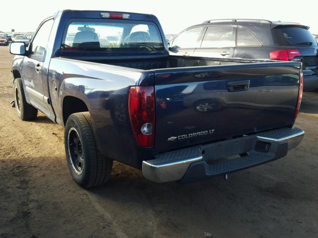 1GCCS149678184880 - 2007 CHEVROLET COLORADO BLUE photo 3