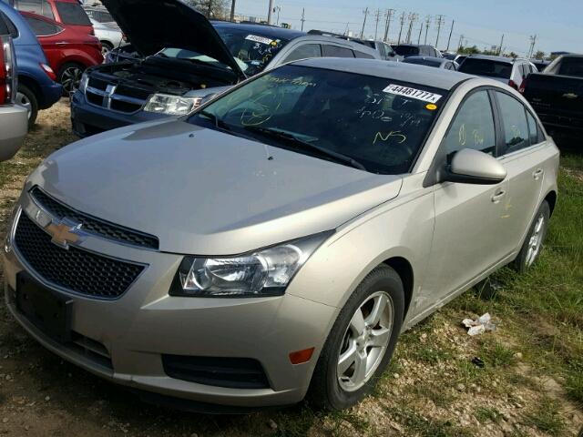 1G1PE5S93B7271923 - 2011 CHEVROLET CRUZE LT BEIGE photo 2