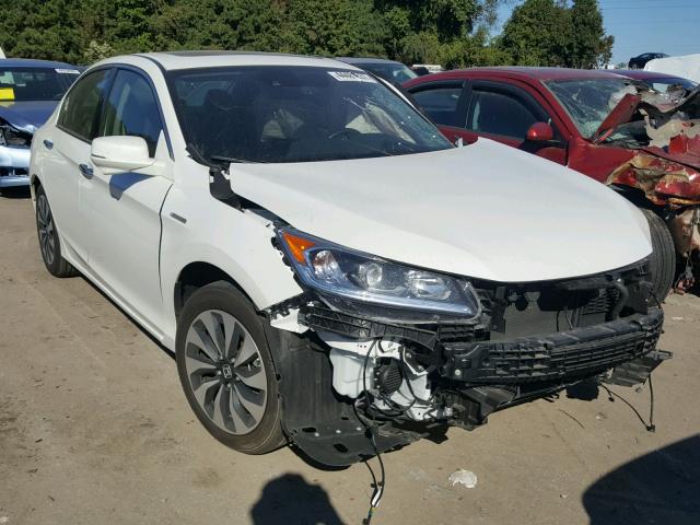 JHMCR6F50HC012991 - 2017 HONDA ACCORD HYB WHITE photo 1