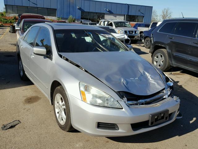 1HGCM56776A073051 - 2006 HONDA ACCORD EX SILVER photo 1