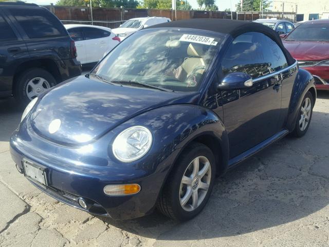 3VWCD21Y24M308580 - 2004 VOLKSWAGEN NEW BEETLE Mavi foto 2