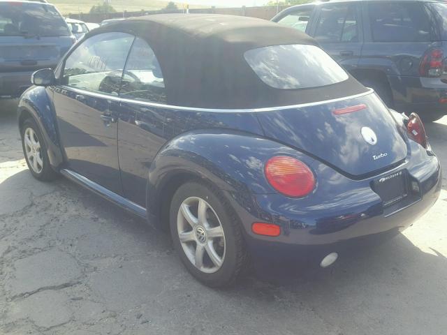 3VWCD21Y24M308580 - 2004 VOLKSWAGEN NEW BEETLE Mavi foto 3