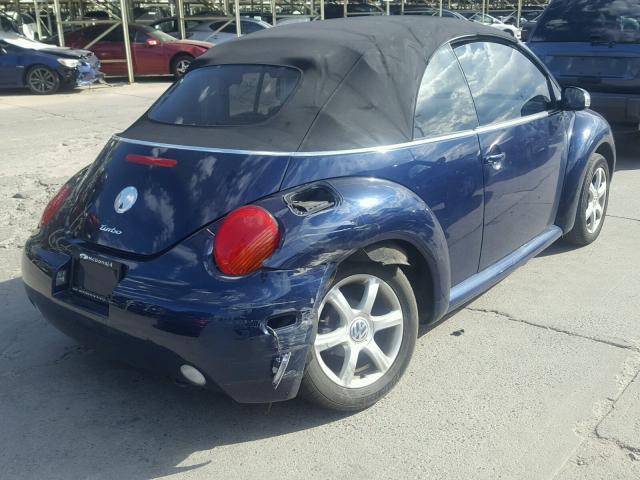 3VWCD21Y24M308580 - 2004 VOLKSWAGEN NEW BEETLE Mavi foto 4