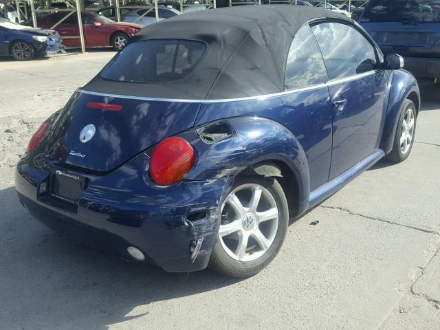 3VWCD21Y24M308580 - 2004 VOLKSWAGEN NEW BEETLE BLUE photo 9