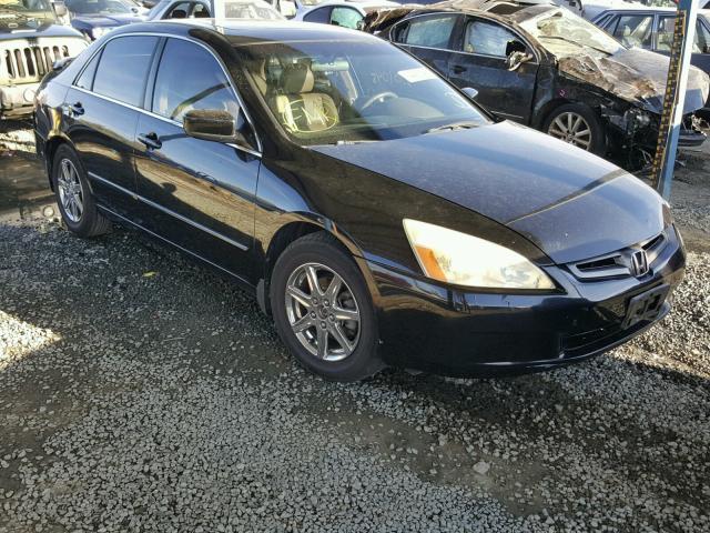 1HGCM66504A004980 - 2004 HONDA ACCORD EX BLACK photo 1