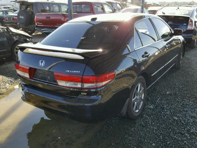 1HGCM66504A004980 - 2004 HONDA ACCORD EX BLACK photo 4