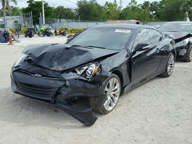 KMHHU6KJ2DU091055 - 2013 HYUNDAI GENESIS CO BLACK photo 2