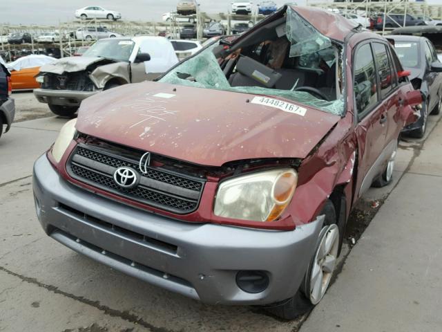 JTEHD20VX50068498 - 2005 TOYOTA RAV4 RED photo 2