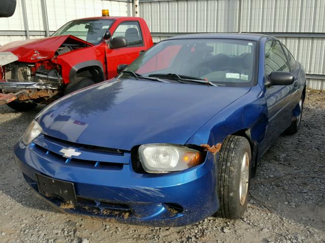 1G1JC12F837215584 - 2003 CHEVROLET CAVALIER BLUE photo 2