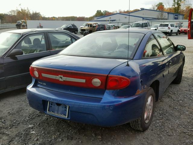 1G1JC12F837215584 - 2003 CHEVROLET CAVALIER BLUE photo 4