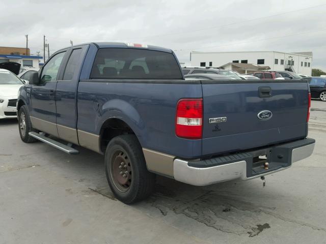 1FTRX12WX5NB63338 - 2005 FORD F150 BLUE photo 3