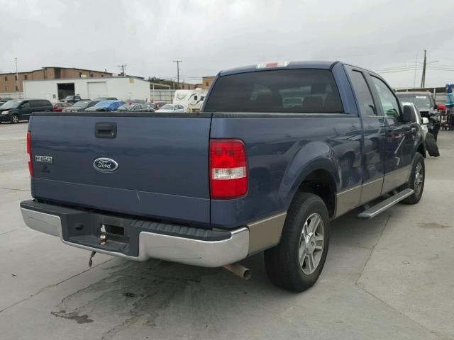 1FTRX12WX5NB63338 - 2005 FORD F150 BLUE photo 4