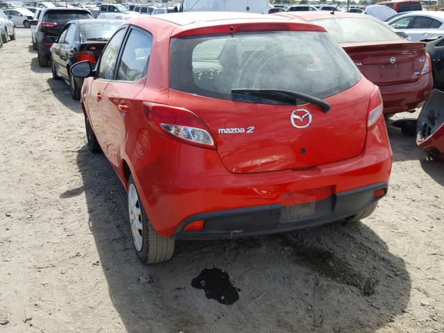 JM1DE1KZ7E0173641 - 2014 MAZDA MAZDA2 SPO 红色 照片 3
