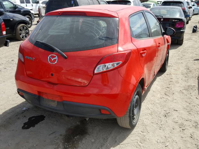 JM1DE1KZ7E0173641 - 2014 MAZDA MAZDA2 SPO 红色 照片 4