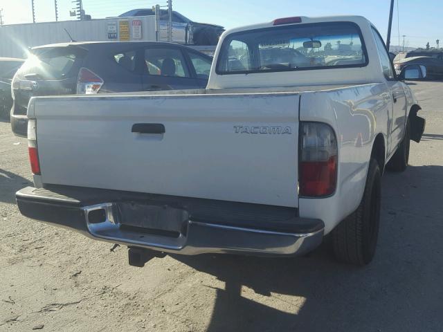 4TANL42NXVZ301774 - 1997 TOYOTA TACOMA WHITE photo 4