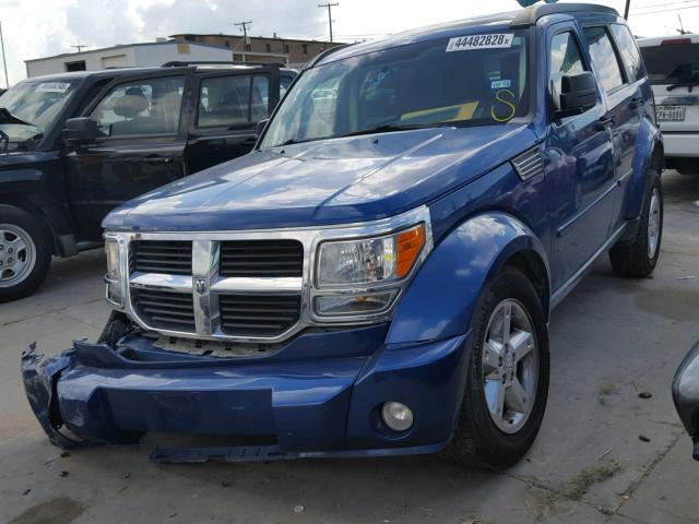 1D8GU28K89W539269 - 2009 DODGE NITRO SE BLUE photo 2