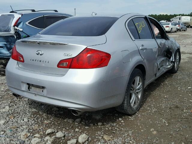 JN1DV6AR5BM652288 - 2011 INFINITI G25 SILVER photo 4