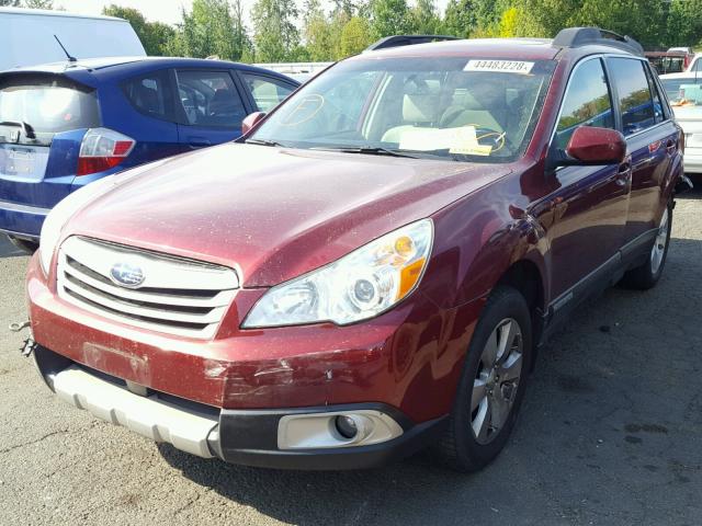 4S4BRDLC8B2310492 - 2011 SUBARU OUTBACK 3. RED photo 2