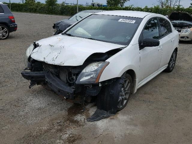 3N1BB6AP0AL652237 - 2010 NISSAN SENTRA SE- WHITE photo 2