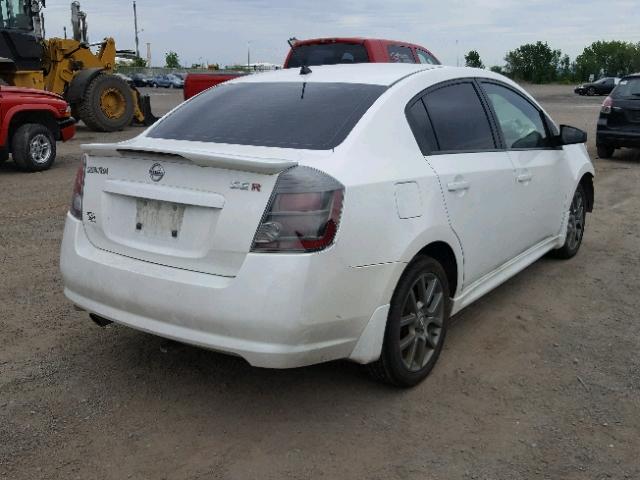 3N1BB6AP0AL652237 - 2010 NISSAN SENTRA SE- WHITE photo 4