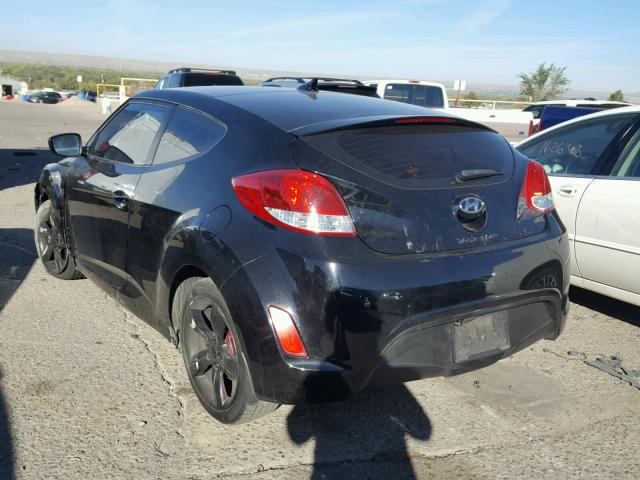 KMHTC6AD6DU103040 - 2013 HYUNDAI VELOSTER B BLACK photo 3