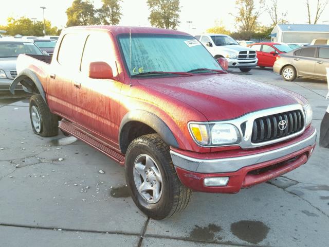 5TEHN72N64Z422964 - 2004 TOYOTA TACOMA DOU RED photo 1