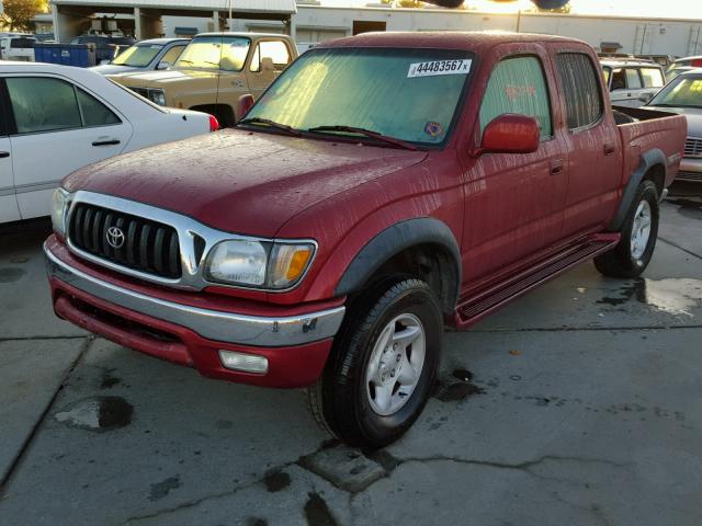 5TEHN72N64Z422964 - 2004 TOYOTA TACOMA DOU RED photo 2