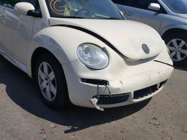 3VWPF31Y47M423848 - 2007 VOLKSWAGEN NEW BEETLE Krem foto 9