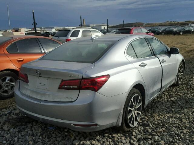 19UUB3F56HA800325 - 2017 ACURA TLX TECH SILVER photo 4
