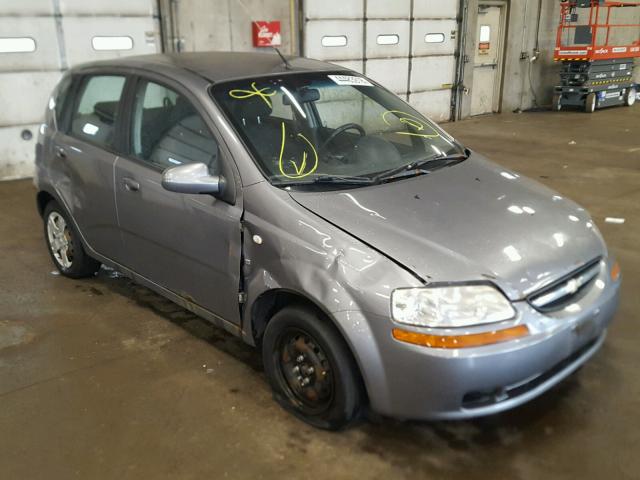 KL1TD66697B796463 - 2007 CHEVROLET AVEO BASE Szary zdjęcie 1