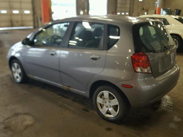 KL1TD66697B796463 - 2007 CHEVROLET AVEO BASE Szary zdjęcie 3