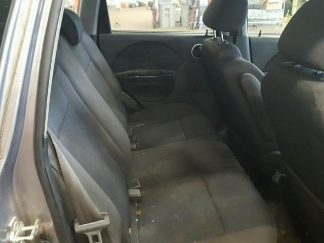KL1TD66697B796463 - 2007 CHEVROLET AVEO BASE Szary zdjęcie 6