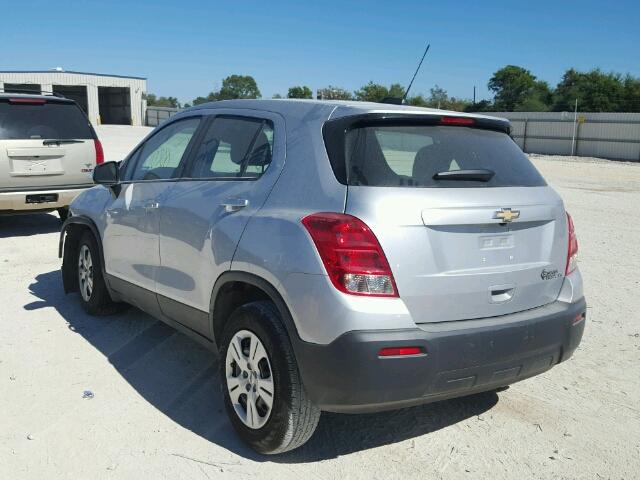 3GNCJKSB3GL271739 - 2016 CHEVROLET TRAX LS SILVER photo 3